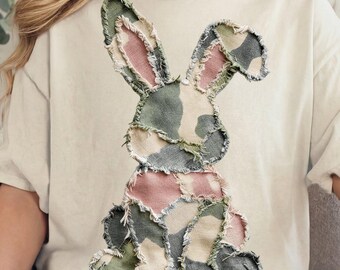 Camo Bunny Png, Easter Png, Camouflage Bunny Png, Bunny Png, Bunny Easter Png, Bunny Faux Patchwork Png, Camouflage Easter Png