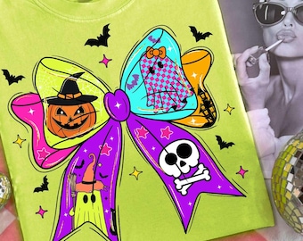 Preppy Halloween Bow Png, Halloween Png, Coquette Bow Halloween Png, Ghost Png, Pumpkin Png, Boo Png Spooky Season Png, Preppy Halloween Png