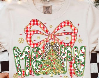 Merry Christmas Sublimation, Merry Christmas Png, Christmas Png, Xmas Png, Christmas Tree Png, Christmas Lace Plaid Png, Christmas Bow Png