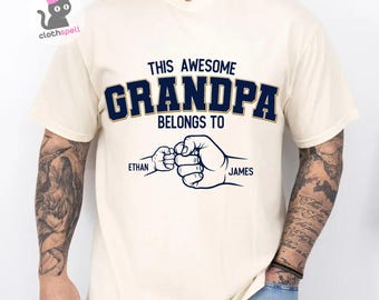 Grandpa Png, Fathers Day Png, This Awesome Grandpa Belongs to, Dad Png, Grandfather Png, Custom Grandpa Png