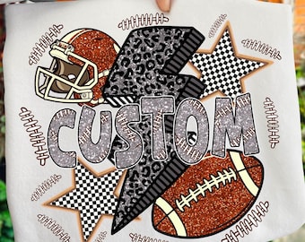 Custom Football Png, Football Game Day Png, Custom Football Team Png, Touchdown Season Png, Football Mama Png, Sport Png, Fall Football Png