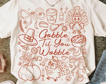 Gobble Png, Thankful Png, Gobble Turkey Png, Thanksgiving Turkey Png, Thanksgiving Png, Thanksgiving Vibes Png