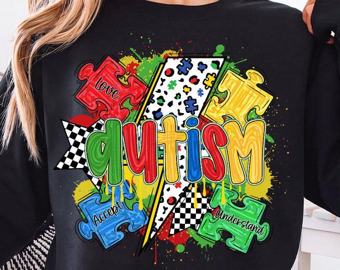 Autism Puzzle Png, Autism Png, Autism Splatter Png, Autism Awareness ...