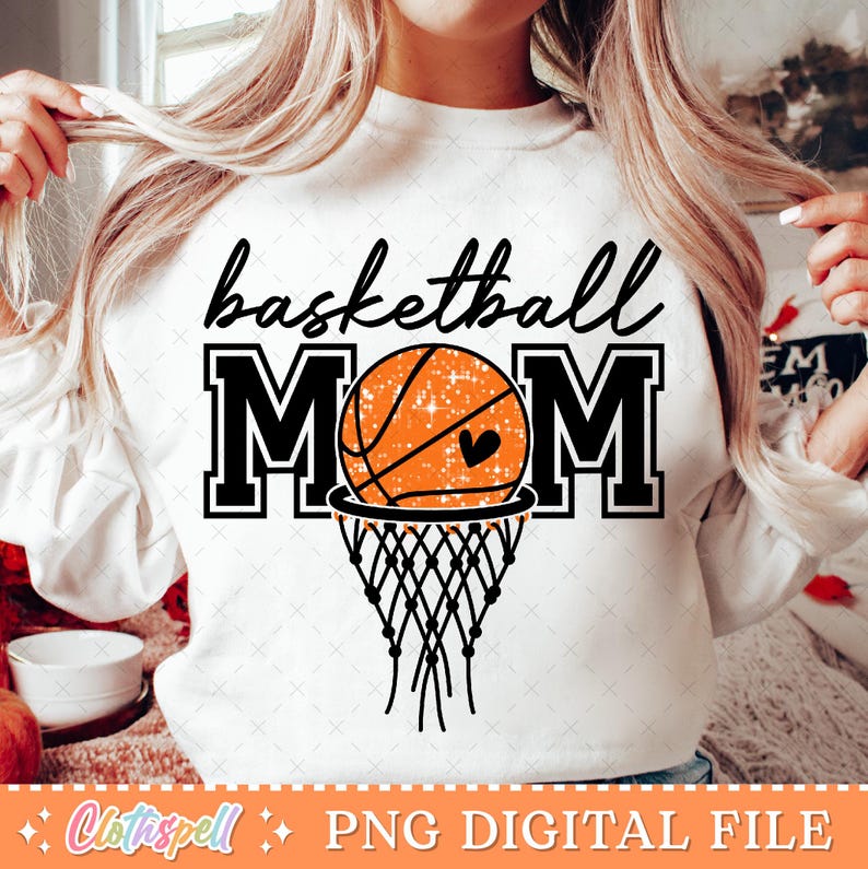 Basketball Png, Basketball Mom Png, Basketball Game Day Png, Basketball Mama Png Sublimation, Retro Basketball Glitter Png Shirt Design.