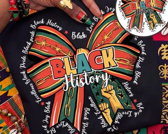 Black History Bow Png, Black History Month Png, Black Woman Png, Juneteenth Png, African American Png, Black Pride, Black History Png Design