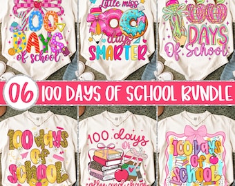 100 Days of School Png Bundle, 100 Days of School Png, 100th Day of School Bundle Png, 100 Days of School Png, Teacher 100 Days of School