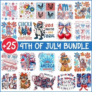 4th of July Png, 4th of July Bundle, USA Png, America Png, Patriotic Png, Memorial Day Png, Fourth of July Png, Independence Day Png bild 1