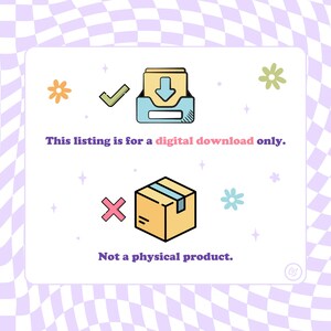 Puede incluir: Un icono de descarga digital con una marca de verificaci&oacute;n y una casilla con una X. El texto dice "Esta lista es para una descarga digital solamente. No es un producto f&iacute;sico."