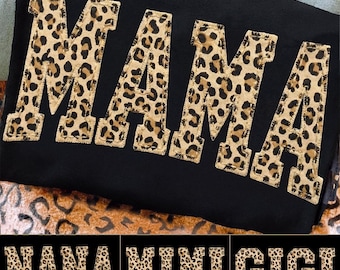 Leopard Mama Png Bundle, Mothers Day Png, Mama Png, Mother's Day Png Bundle, Nana Png, Mimi Png, Gigi Png, Motherhood Png, Mom Png