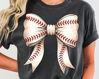 Baseball Bow Png, Baseball Png, Baseball Mama Png, Baseball Coquette Png, Baseball Game Day Png, Baseball Mom Png Sublimation Design