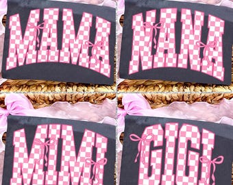 Mama Bow Png, Mama Png Bundle, Mothers Day Png, Checkered Mama Png, Mom Png, Mimi Png, Nana Png, Gigi Png, Mama Png, Motherhood Png