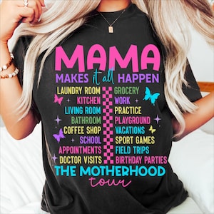 Mother&#39;s Day Png, Mama Png, Mama Tour Png, Motherhood Png, the Motherhood Tour Png, Mama Shirt Design, Retro Mom Png, Gift for Mom Png