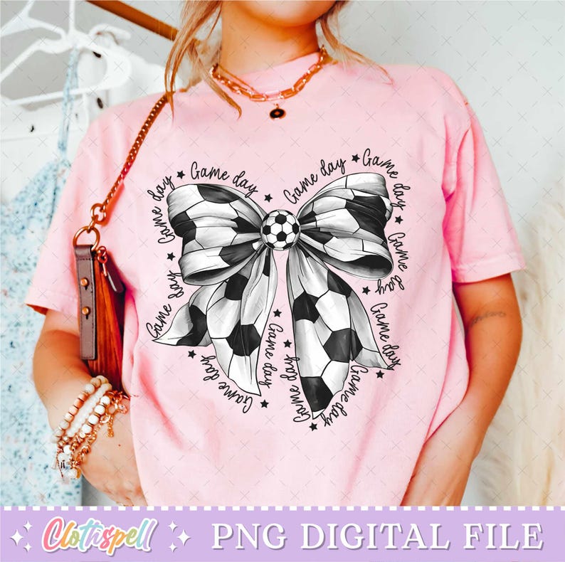 Soccer Png, Soccer Game Day Png, Coquette Soccer Png, Soccer Mama Png, Soccer Mom Png, Soccer Bow Png, Game Day Png, Sport Design Png