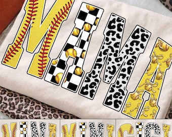 Bundle softball maman png, softball png, maman png, grand-mère png de softball, mimi png de softball, Gigi png de softball, dessins de softball png