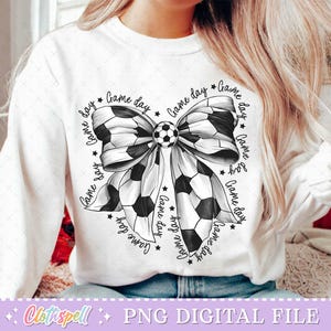 Soccer Png, Soccer Game Day Png, Coquette Soccer Png, Soccer Mama Png, Soccer Mom Png, Soccer Bow Png, Game Day Png, Sport Design Png