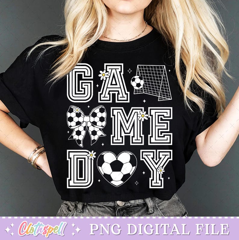 Soccer Png, Soccer Game Day Png, Coquette Soccer Png Shirt Design, Soccer Mama Png, Soccer Mom Png Sublimation, Soccer Design Png, Game Day Png.