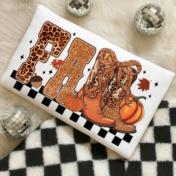 Cowgirl Fall Png, Fall Png, Autumn Png, Pumpkin Png, Country Western Cowgirl Png, Leopard Boots Png, Fall Season Png, Fall Cowgirl Boots Png