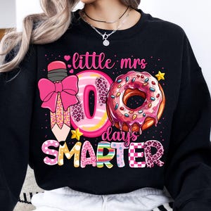 Little miss 100 Days Smarter, 100 Days of School Png, Little Miss Png, 100 Days Smarter png, Teacher Png, Student Png, School png for Girls.