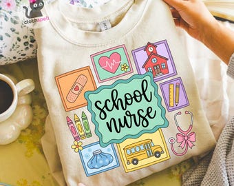 School Nurse PNG, Nurse PNG, Healthcare Design, Medical Sublimation, Nursing PNG, Digital Download