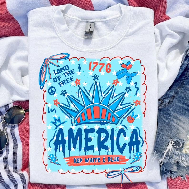 4th of July Png, 4th of July Bundle, USA Png, America Png, Patriotic Png, Memorial Day Png, Fourth of July Png, Independence Day Png bild 4