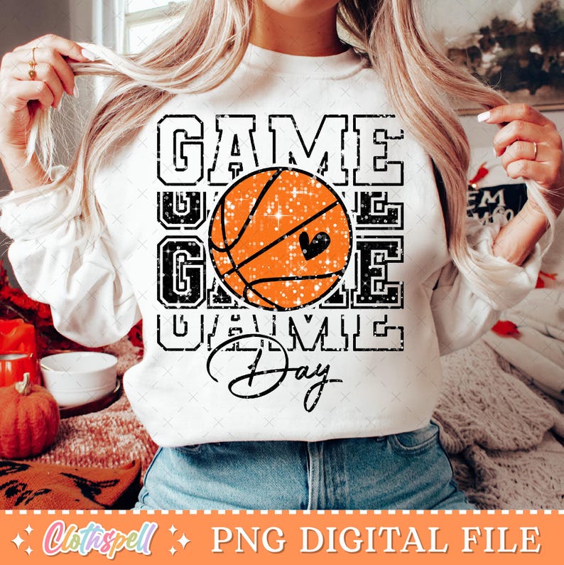 Basketball Png, Basketball Game Day Png, Basketball Mom Png, Basketball Mama Png Sublimation, Retro Basketball Glitter Png Shirt Design.