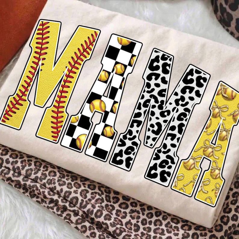 Softball Mama Png, Softball Png, Softball Mom Png, Softball Season Png, Softball Game Day Png, Softball Png Design image 1