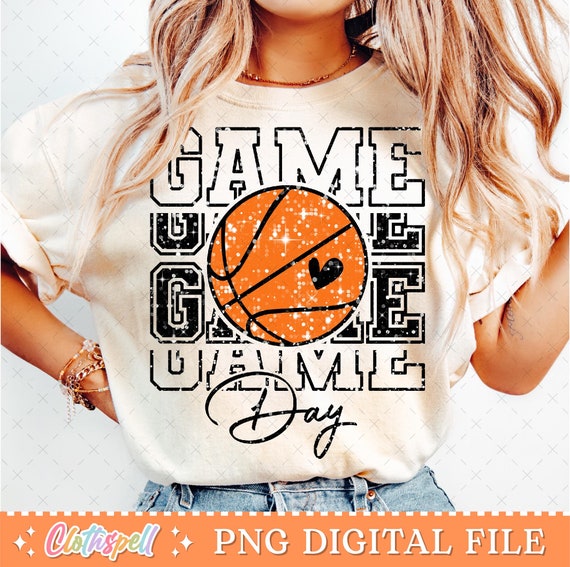Basketball Png, Basketball Game Day Png, Basketball Mom Png, Basketball Mama Png Sublimation, Retro Basketball Glitter Png Shirt Design