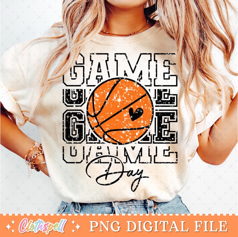 Basketball Png, Basketball Game Day Png, Basketball Mom Png, Basketball Mama Png Sublimation, Retro Basketball Glitter Png Shirt Design.