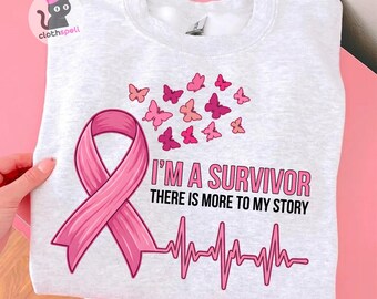 I'm a Survivor PNG, Breast Cancer Ribbon PNG, Cancer Awareness PNG, Pink Ribbon Png, Digital Download