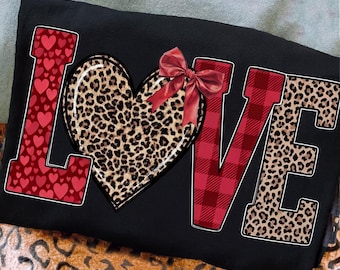 Leopard Love Png, Mama Valentine Png, Leopard Valentine Png, Valentines Day Png, Valentine Bow Png, Love Png Design