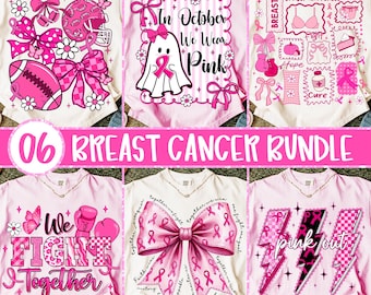 Breast Cancer Png, Breast Cancer Png Bundle, Breast Cancer Bundle, Pink Ribbon Png, Fight Breast Cancer Warrior, Pink Out, October Wear Pink