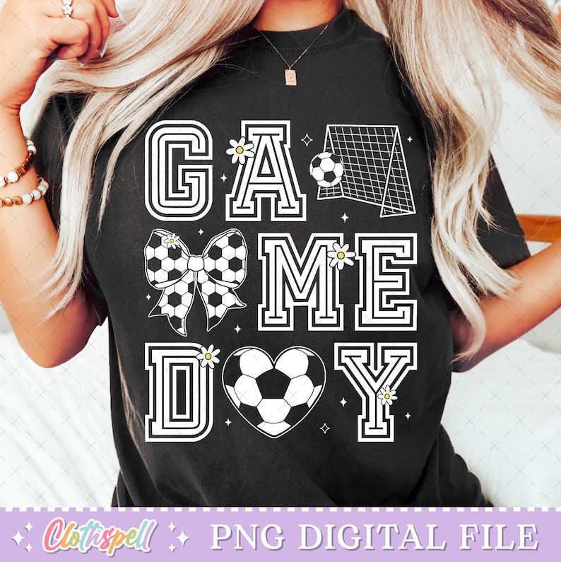 Soccer Png, Soccer Game Day Png, Coquette Soccer Png Shirt Design, Soccer Mama Png, Soccer Mom Png Sublimation, Soccer Design Png, Game Day Png.