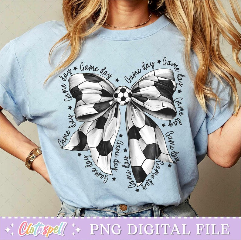 Soccer Png, Soccer Game Day Png, Coquette Soccer Png, Soccer Mama Png, Soccer Mom Png, Soccer Bow Png, Game Day Png, Sport Design Png