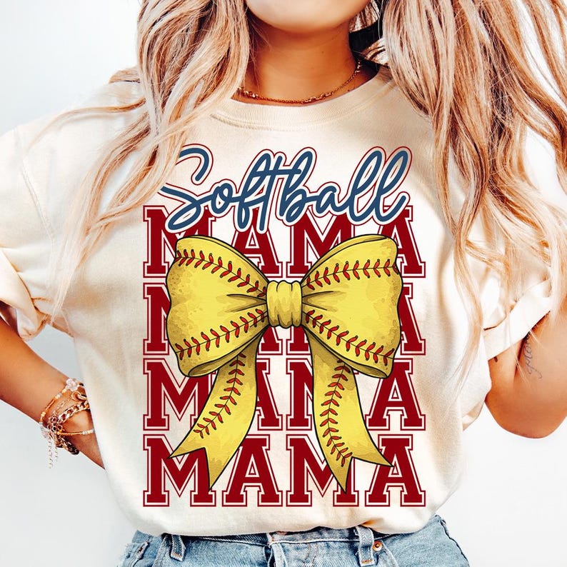 Softball Mama Png, Softball Png, Softball Coquette Bow Png, Softball Game Day Png, Softball Mom Png Sublimation, Softball Shirt Png Design