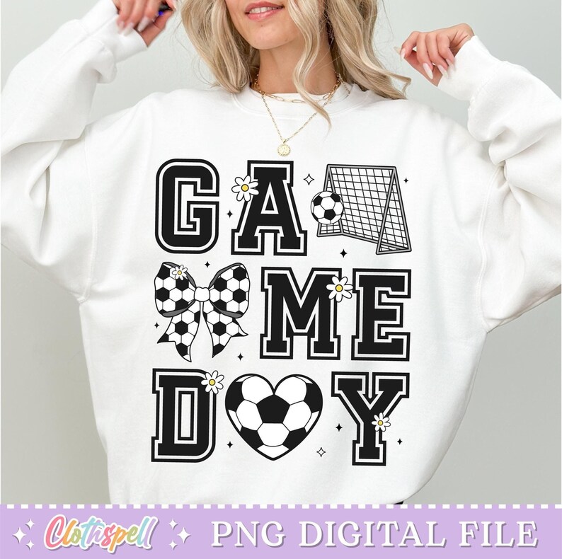 Soccer Png, Soccer Game Day Png, Coquette Soccer Png Shirt Design, Soccer Mama Png, Soccer Mom Png Sublimation, Soccer Design Png, Game Day.