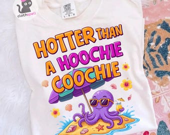Poulpe d'été Png, Summer Vibes Png, Sublimation d'été drôle, téléchargement numérique