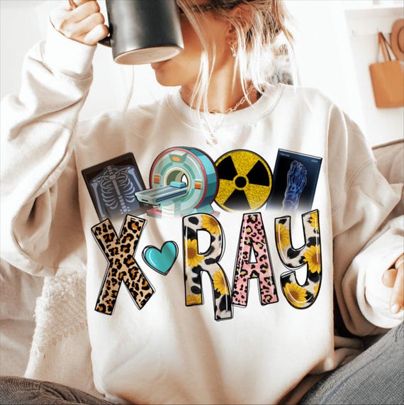 X-ray Png Design Sublimation, radiology technician Shirt Png, x