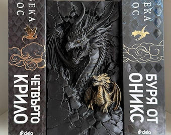Kącik Książkowy Czwartego Skrzydła Smoka, Wkład do Regałów Tairn Andarna, Dekoracja Fantasy Romans