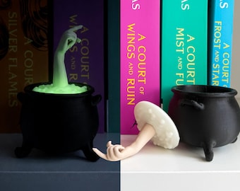 Kocioł ACOTAR, dekoracja Nesta Archeron, świecąca w ciemności fantazja (drukowana w 3D)