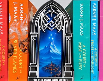 ACOTAR / Inserto per libreria Velaris - Decorazione per libreria fantasy City of Starlight / Ispirato a Night Court