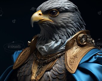 The Lyre- Avian Founder, image generated by Artificial Intelligence