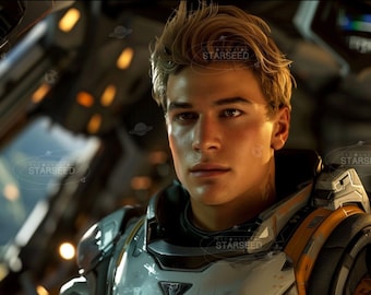 Orion- Caucasian warrior, image generated by Artificial Intelligence