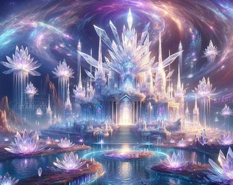 Arcturus- Crystal Temple, image generated by Artificial Intelligence