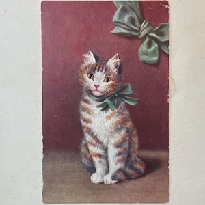 1 carte postale vintage Carte postale Chats 1900 Misch and Co série Little Kitties