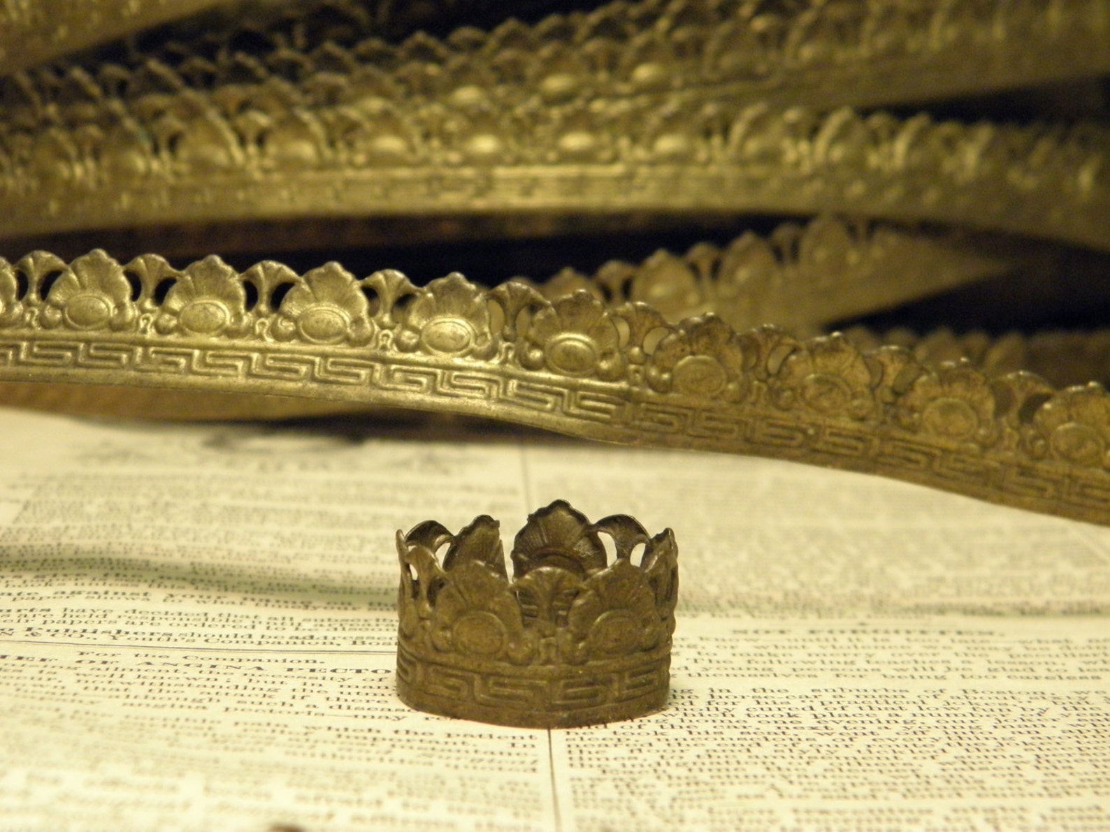 Vintage Brass Decorative Metal Trim Supply Etsy