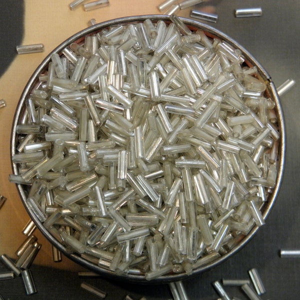 Beads Vintage Silver Bugle Supply