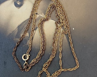 Vintage 12K Gold Filled Chain Link 24 inch