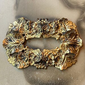 Vintage Brass Stamping Large Pin