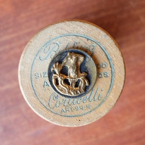 Vintage Bird Victorian Picture Button with Umbrella