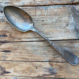 Vintage Serving Spoon Rogers Anchor Silver-plate